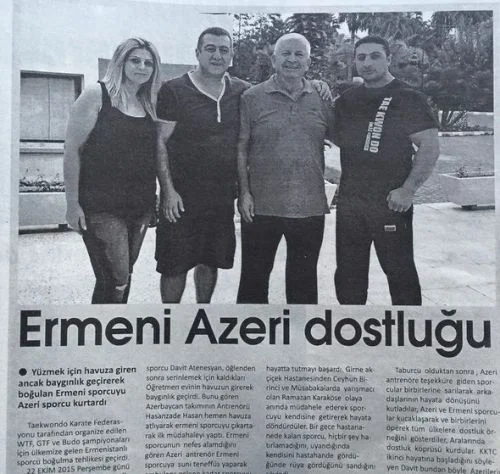 Azərbaycanlı idmançı erməni idmançının həyatını xilas etdi - FOTOLAR 
