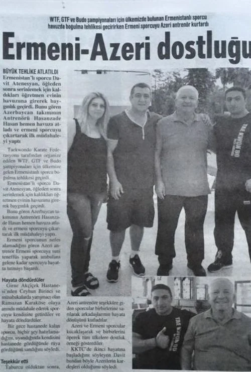 Azərbaycanlı idmançı erməni idmançının həyatını xilas etdi - FOTOLAR 