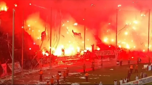 PAOK - "Olimpiakos" matçı yarımçıq qaldı - FOTO