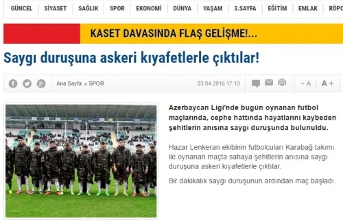 “Xəzər Lənkəran”ın addımı Türkiyə mətbuatında - FOTOLAR 