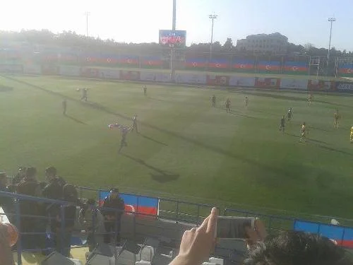 "Azərsun Arena"da azarkeşlər bayraqla meydana daxil oldu - FOTO 
