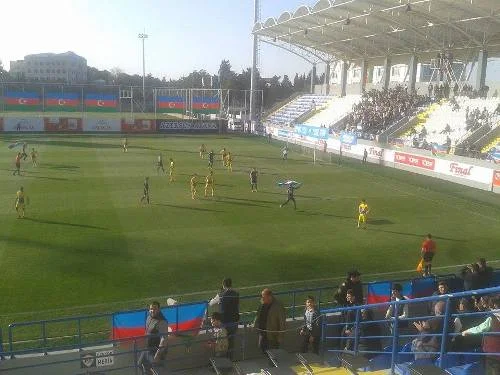 "Azərsun Arena"da azarkeşlər bayraqla meydana daxil oldu - FOTO 