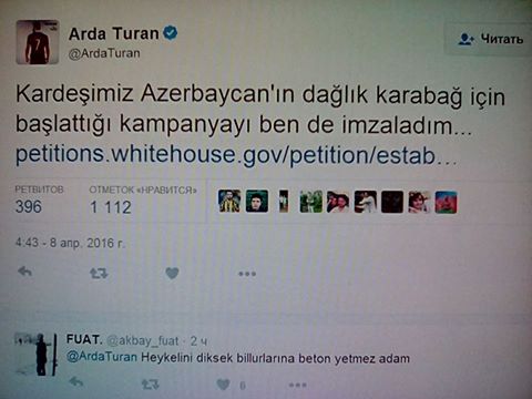 Arda Turan Azərbaycana belə dəstək oldu - FOTO