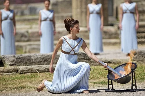 Yay Olimpiya Oyunlarının məşəli yandırıldı - FOTO 