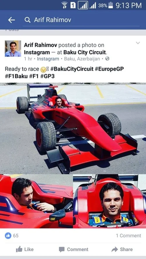 Nazir oğlundan Bakıda "Formula-1" şousu - FOTOLAR 