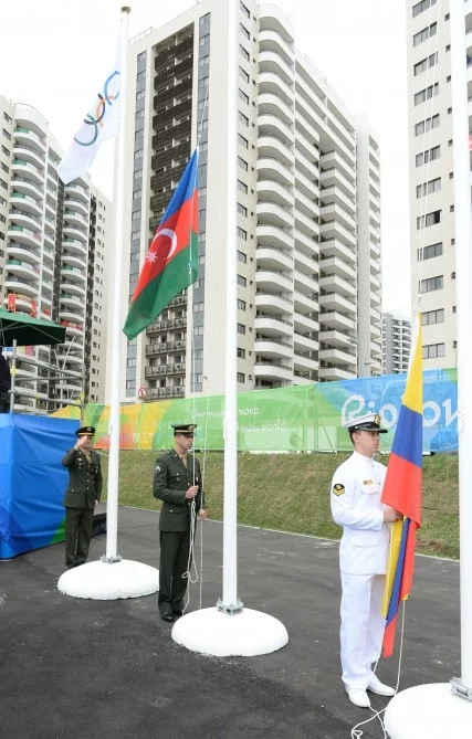 Rio-de-Janeyroda Azərbaycan bayrağı qaldırıldı - FOTO 