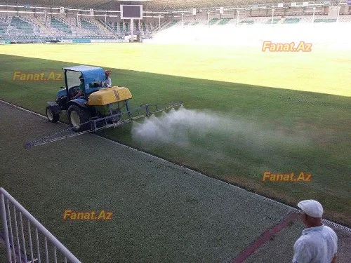 "Xəzər Lənkəran"ın stadionunda son durum - FOTO 