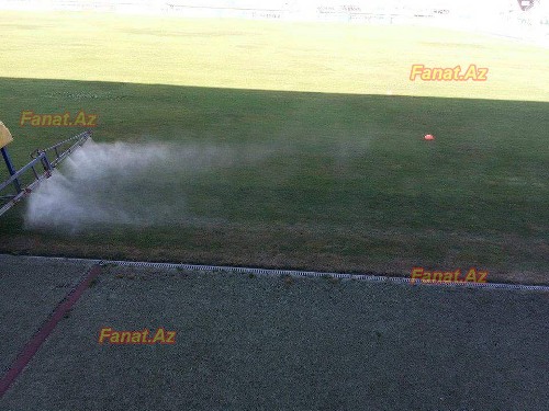 "Xəzər Lənkəran"ın stadionunda son durum - FOTO