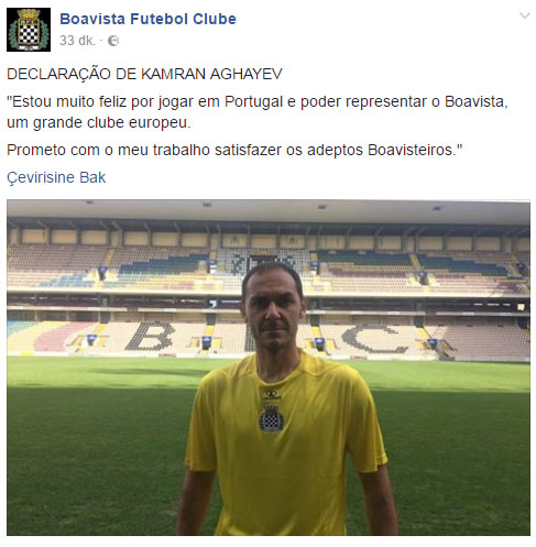 Kamran Ağayev rəsmən Portuqaliya klubunda - FOTO