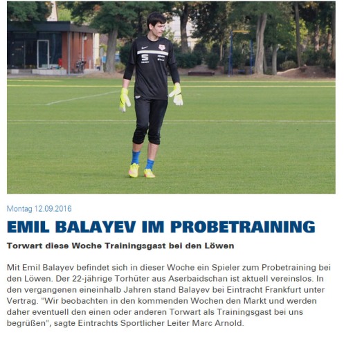 Emil Balayev Bundesliqa klubunda - FOTO