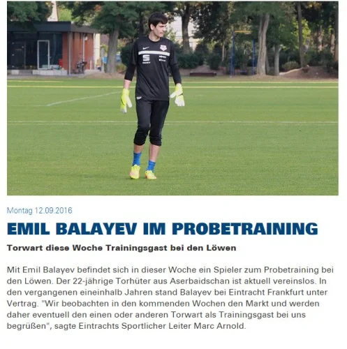 Emil Balayev Bundesliqa klubunda - FOTO 