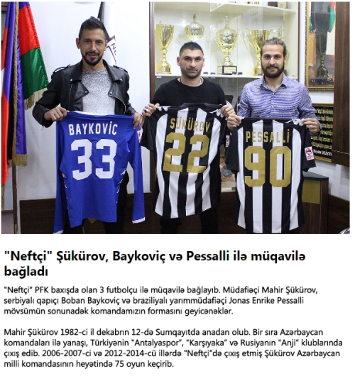 "Neftçi"dən futbol tarixində görünməmiş biabırçılıq