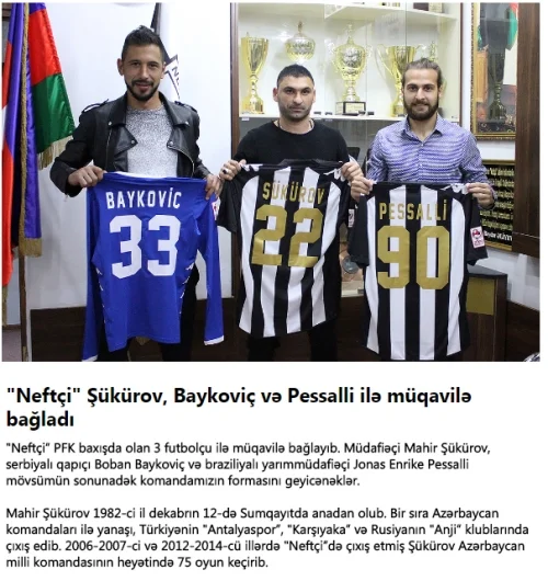 "Neftçi"dən futbol tarixində görünməmiş biabırçılıq 