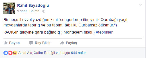 "Qarabağ" məşhurları necə sevindirdi? - FOTOLAR