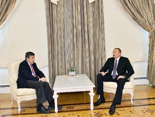 İlham Əliyev federasiya prezidentlərini qəbul edib - FOTO