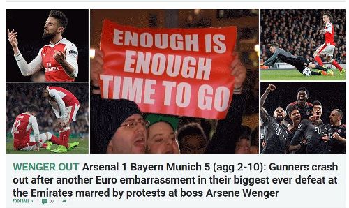 "Qan vannası", "zibil qutusu", utanc - "Arsenal" manşetləri