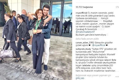 Röya "Qarabağ"ın futbolçusu barədə: "O, mənim canımdır" - FOTO 
