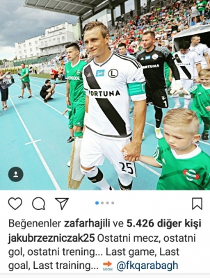Polşalı futbolçu: "Tezliklə “Qarabağ”da...”