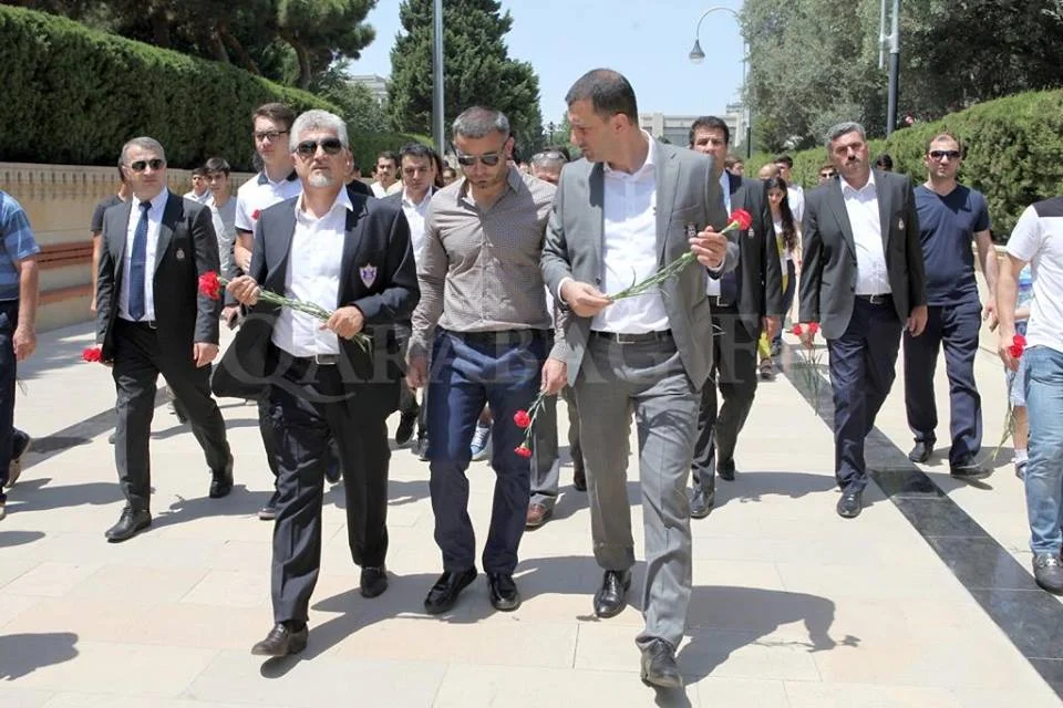 "Qarabağ" Şəhidlər Xiyabanında - FOTOLAR 