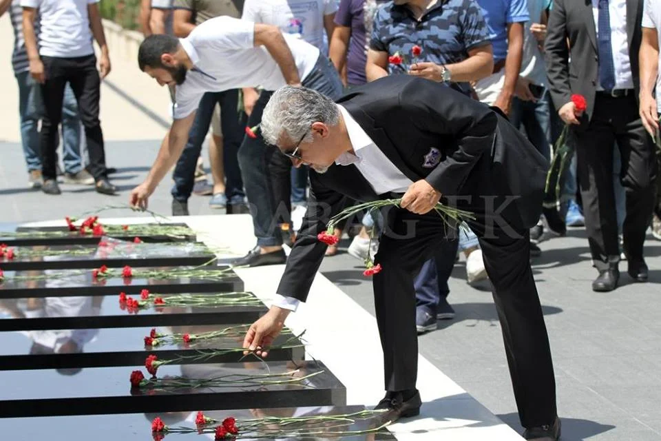 "Qarabağ" Şəhidlər Xiyabanında - FOTOLAR 