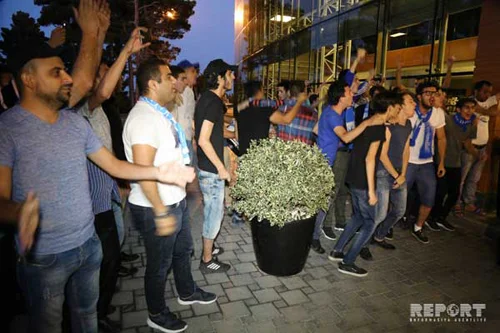 "Qarabağ" hava limanındaböyük coşqu ilə qarşılandı - VİDEO - FOTO 