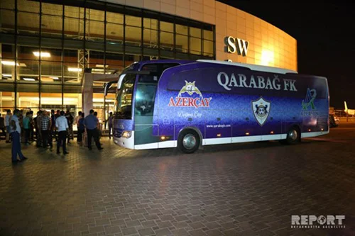 "Qarabağ" hava limanındaböyük coşqu ilə qarşılandı - VİDEO - FOTO 