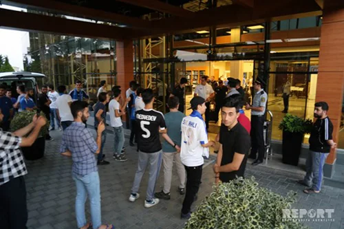 "Qarabağ" hava limanındaböyük coşqu ilə qarşılandı - VİDEO - FOTO 