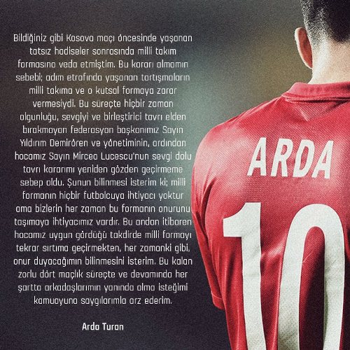Arda Turan açıqladı: Geri dönür
