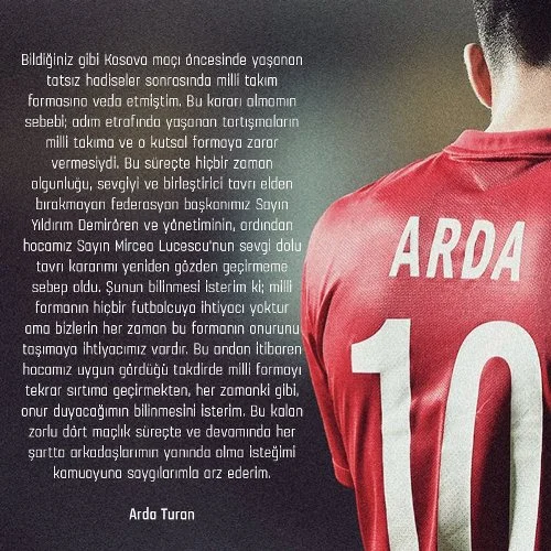 Arda Turan açıqladı: Geri dönür 