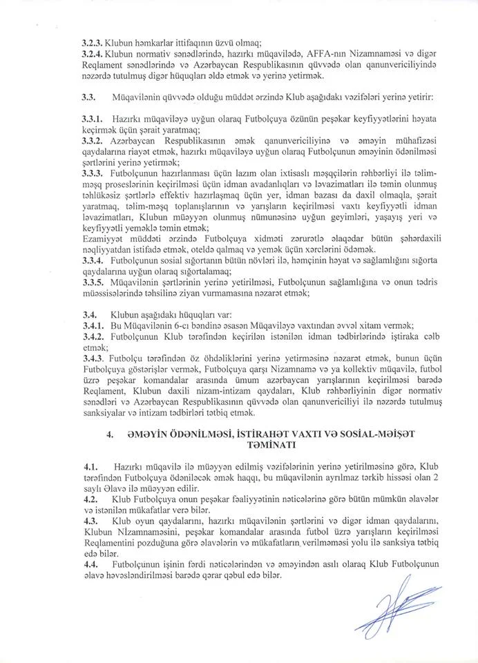 "İnter"dən etiraf: Rauf Əliyevin iki müqaviləsi var 