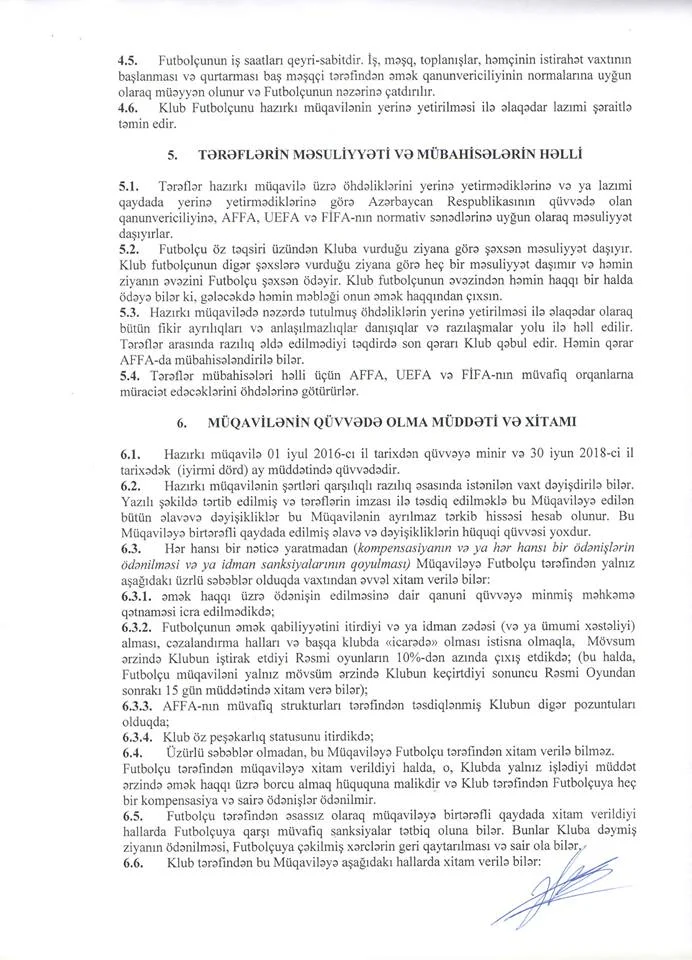 "İnter"dən etiraf: Rauf Əliyevin iki müqaviləsi var 