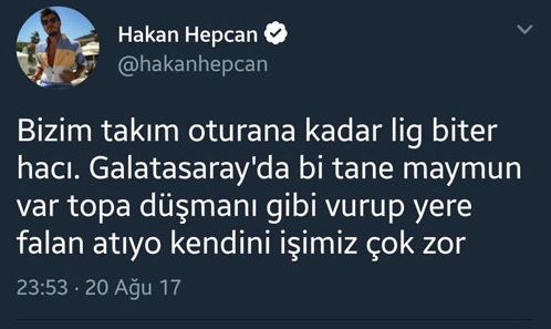 "Qalatasaray"lı futbolçunu "meymun" adlandırdı - Üzr istədi...