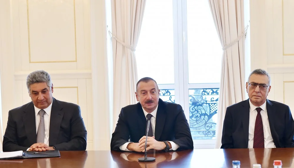 Prezident beynəlxalq idman təşkilatlarının nümayəndələrini qəbul etdi - FOTOLAR 