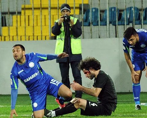 "Səbail"in futbolçusu qana boyandı - FOTOLAR 