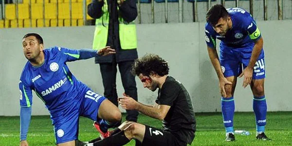 "Səbail"in futbolçusu qana boyandı - FOTOLAR 