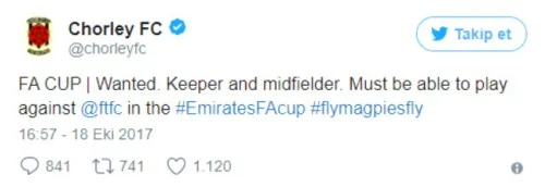 İngilətə klubu "Tvitter"də futbolçu axtarır - FOTO 