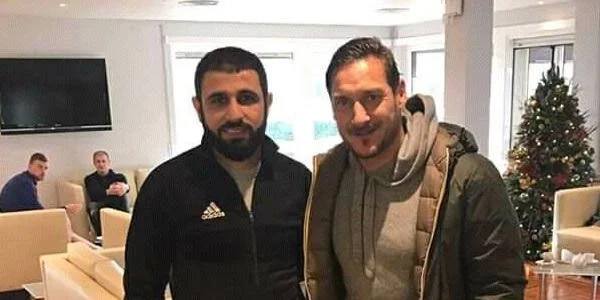 Rəşad Sadıqov Totti və Dzeko ilə görüşdü - FOTOLAR 