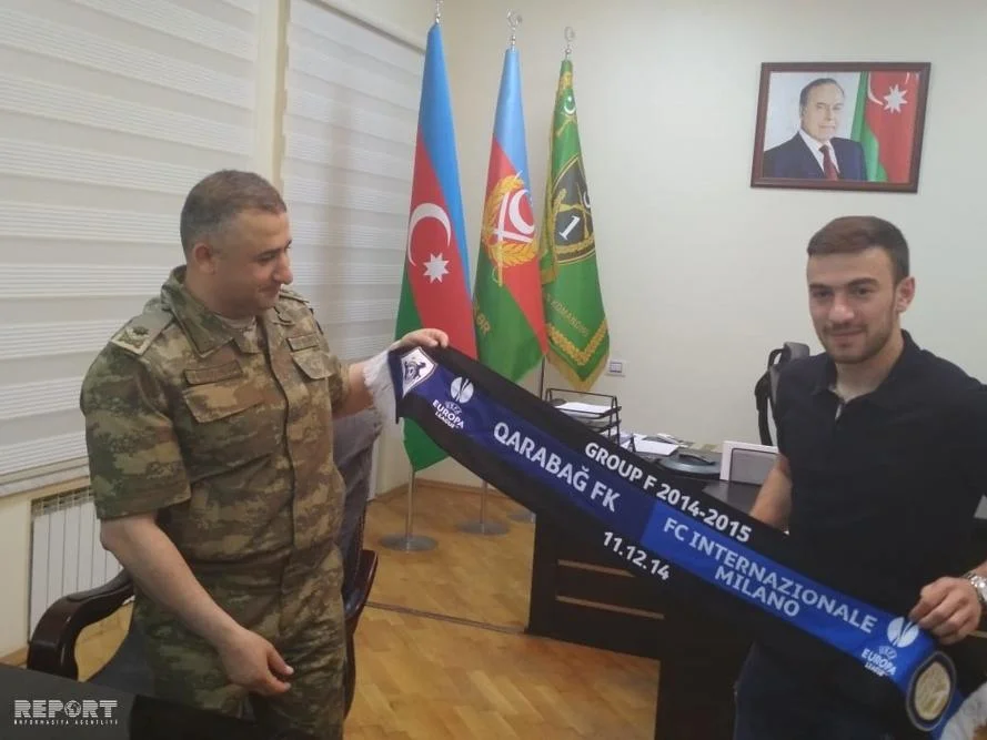 "Qarabağ"ın futbolçuları cəbhə bölgəsində - FOTOLAR 