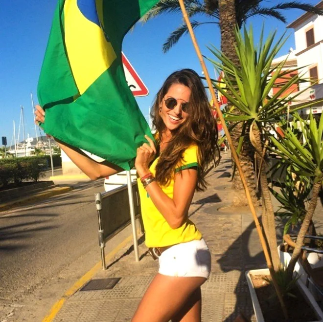 "DÇ-2018": Braziliyalı model mundiala damğa vurdu - FOTOLAR 
