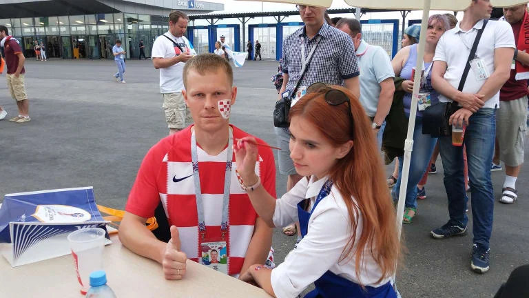 "DÇ-2018": Xorvatiya - Danimarka oyunundan FOTOLAR 