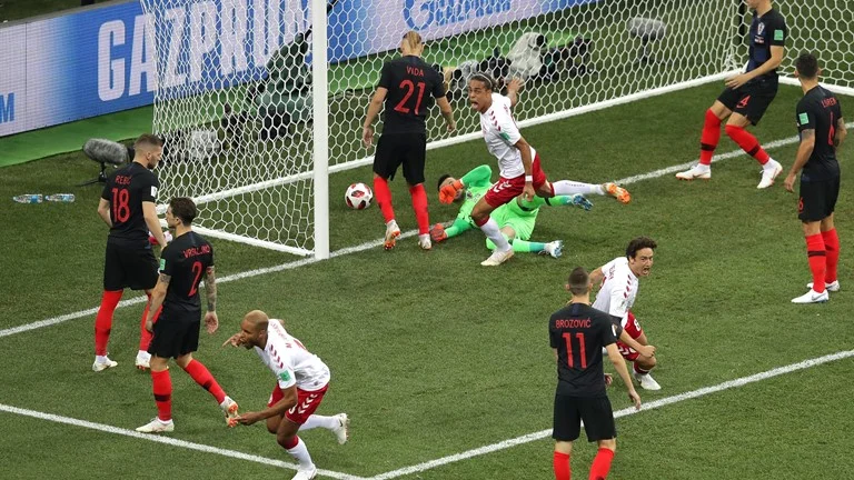 "DÇ-2018": Xorvatiya - Danimarka oyunundan FOTOLAR 