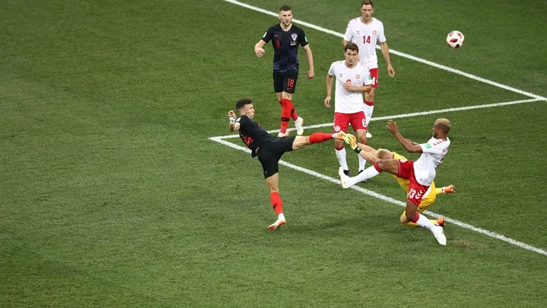"DÇ-2018": Xorvatiya - Danimarka oyunundan FOTOLAR 