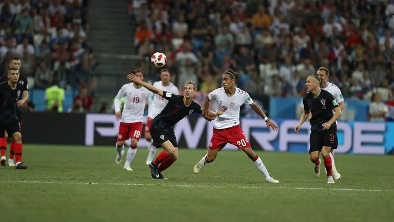 "DÇ-2018": Xorvatiya - Danimarka oyunundan FOTOLAR 
