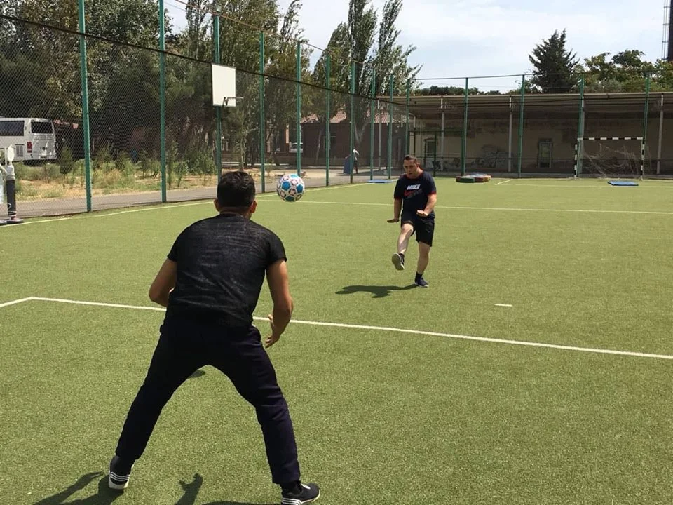 Azərbaycanda daun sindroumlulardan ibarət futbol komandası yaradılır - FOTOLAR 