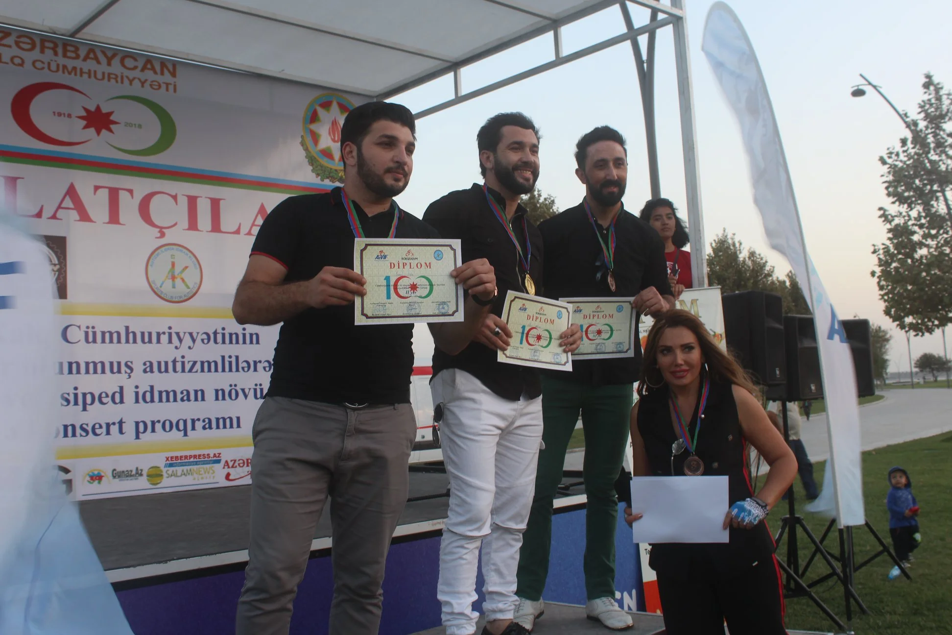 Autizmlilər arasında velosiped yarışı keçirildi - FOTOLAR 