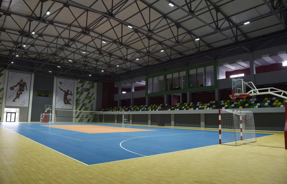 Prezident və xanımı Lənkəran Olimpiya Kompleksinin açılışında - FOTOLAR 