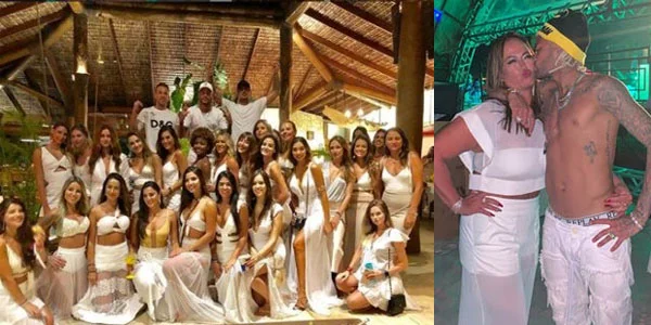 Neymar "Yeni il"i 26 qızla qeyd etdi - FOTOLAR 