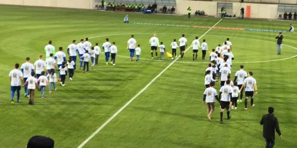 "Qarabağ" və "Sumqayıt"dan şəhidlərin ruhuna ehtiram - FOTOLAR 