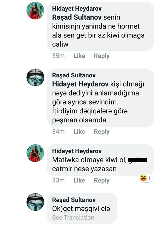 Millimizin üzvləri jurnalisti təhqir etdilər - FOTOLAR 