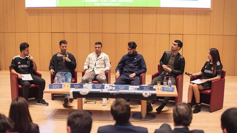 "Qarabağ"ın futbolçuları ADA Universitetində - FOTOLAR 